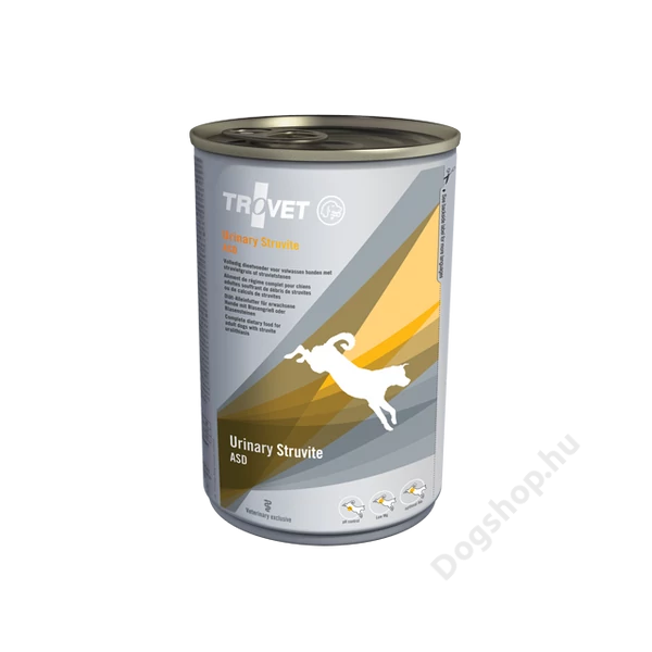 TROVET URINSARY&TRUVITE (ASD) DOG konzerv  táp kutyáknak 400 g