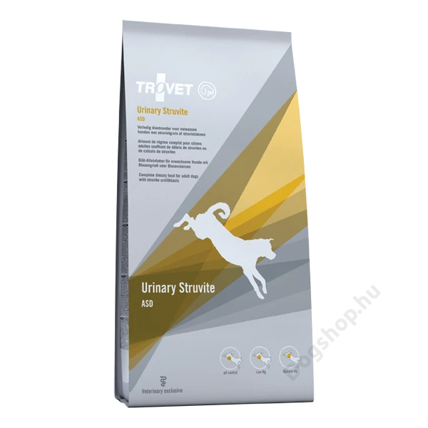 TROVET URINARY & STRUVITE (ASD) DOG száraztáp kutyáknak 12,5 kg