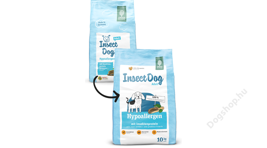 Green petfood insectdog shop hypoallergen 15 kg