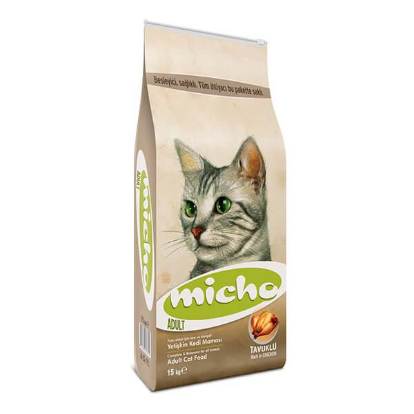 MICHO CAT (Csirke, szardella, rák és rizs) 15 kg
