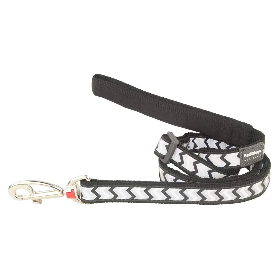 Red Dingo Reflective Ziggy Black póráz 100-180 cm XS