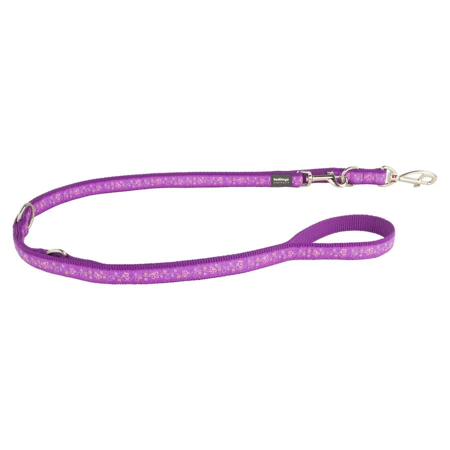 Red Dingo Butterfly Purple multi-purpose póráz 200 cm Medium
