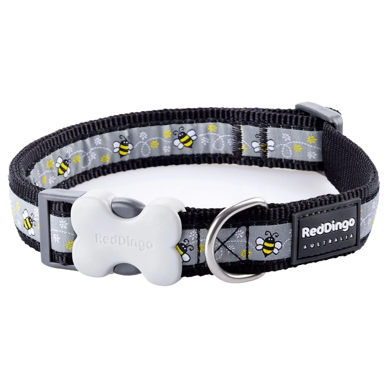 Red Dingo Bumble Bee Black XS kutya nyakörv