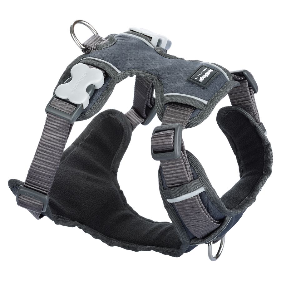 Red Dingo Padded dog hám Medium Grey