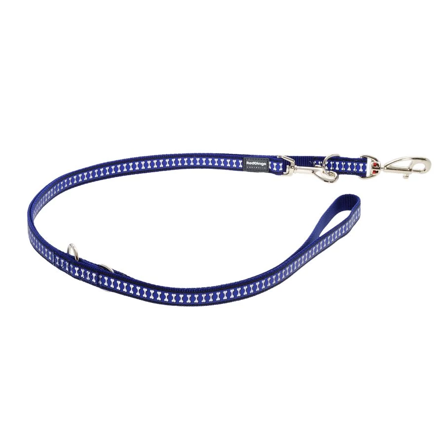 Red Dingo Reflective Dark Blue multi-purpose póráz 200 cm XS