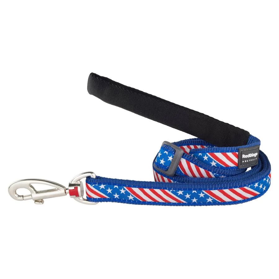 Red Dingo US Flag Dark Blue póráz 100-180 cm Medium