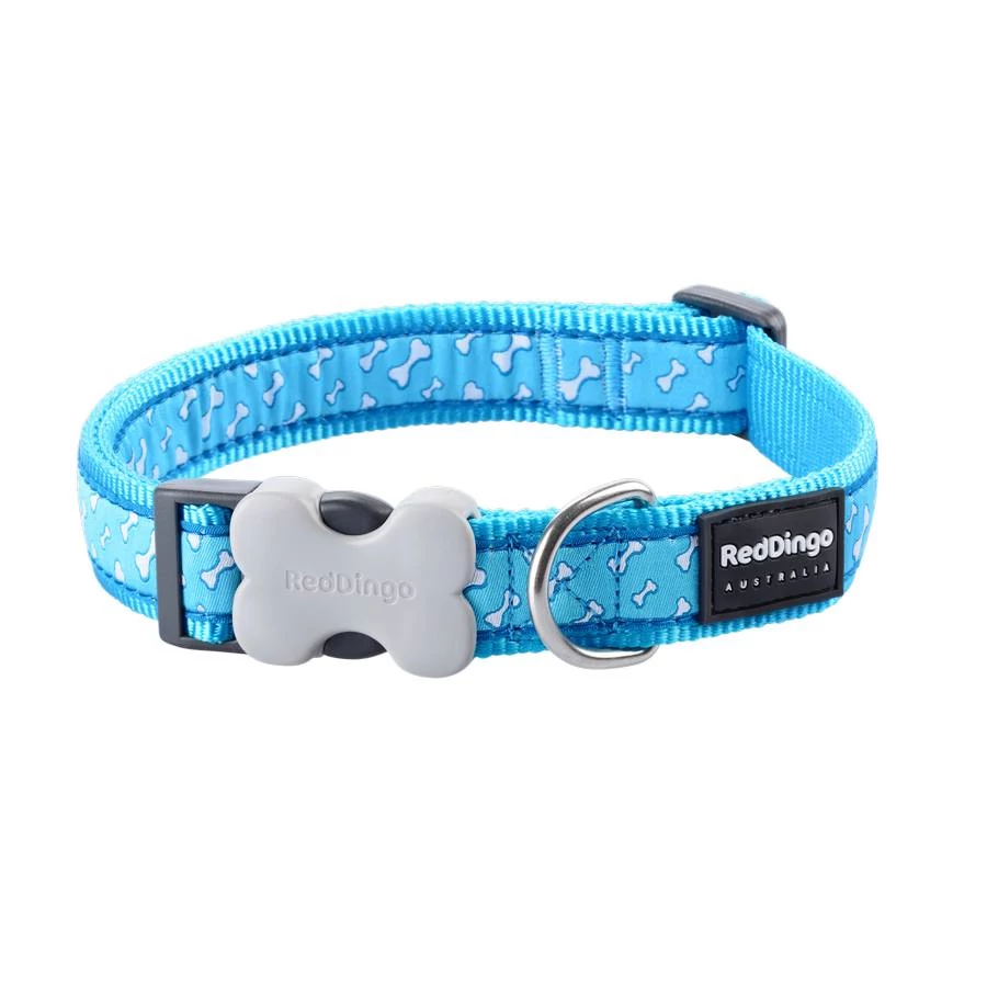 Red Dingo Flying Bones Turquoise Small kutya nyakörv