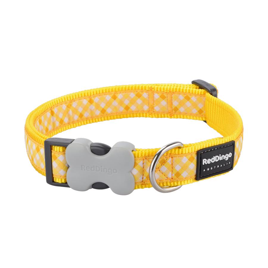 Red Dingo Gingham Yellow Small kutya nyakörv