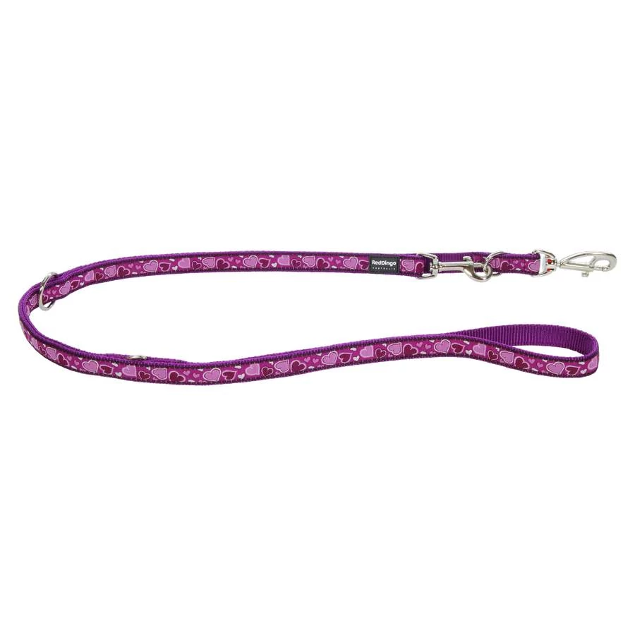 Red Dingo Breezy Love Purple multi-purpose póráz 200 cm Medium
