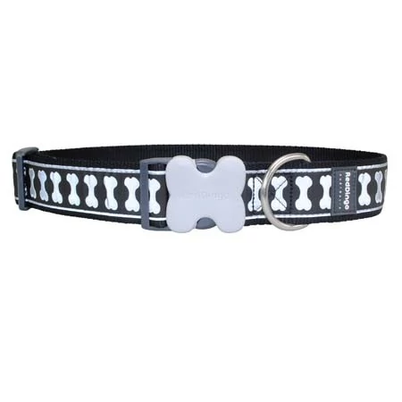 Red Dingo Reflective Black Giant Long kutya nyakörv