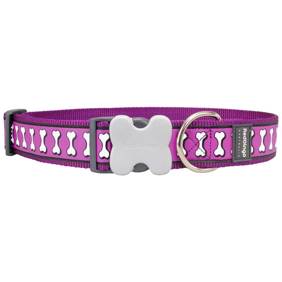 Red Dingo Reflective Purple Giant Long kutya nyakörv