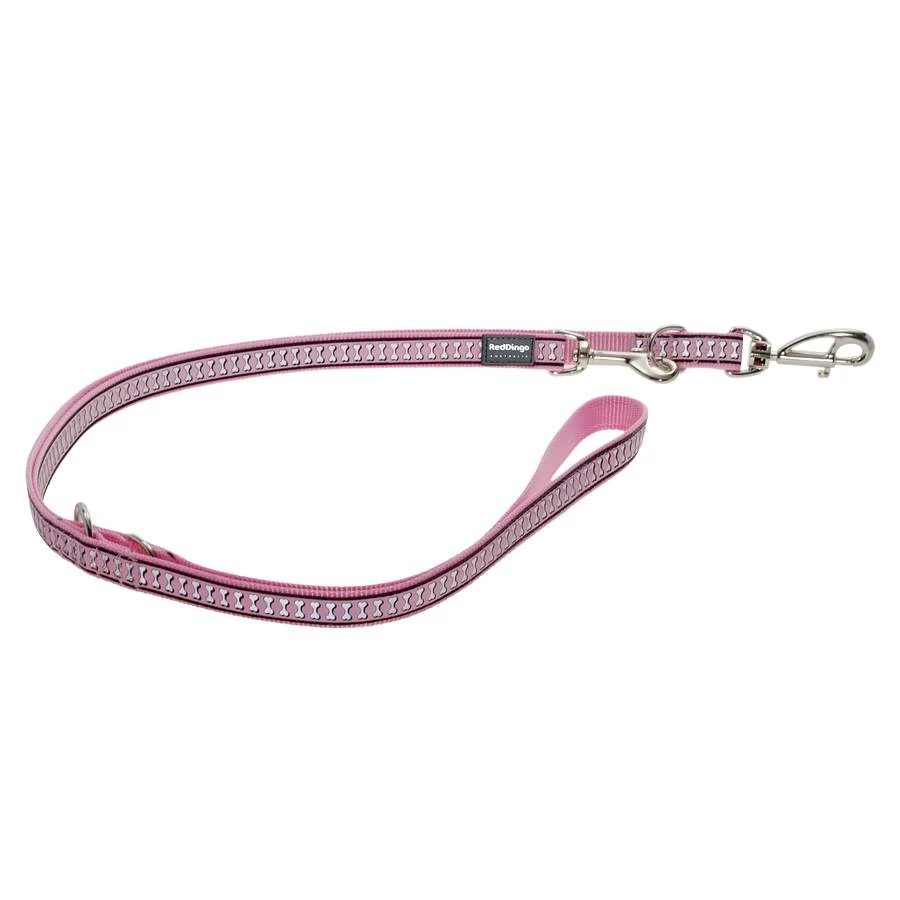 Red Dingo Reflective Pink multi-purpose póráz 180 cm Large