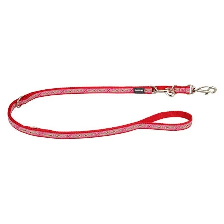 Red Dingo Paisley Red With Light Green multi-purpose póráz 200 cm XS