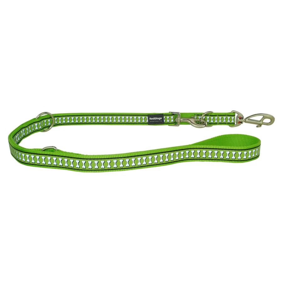 Red Dingo Reflective Lime multi-purpose póráz 200 cm Large
