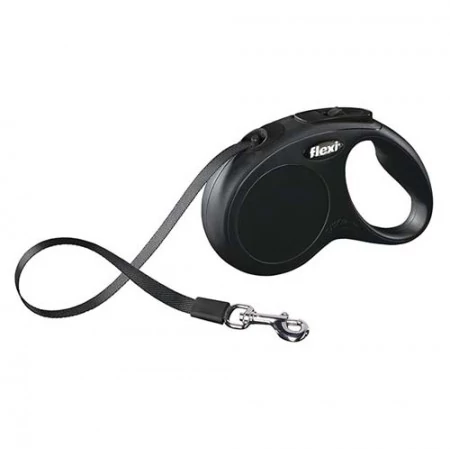 Flexi New Classic szalag S 5m 15kg-ig fekete