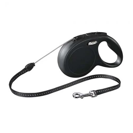 Flexi New Classic zsinór M 5m 20kg-ig fekete
