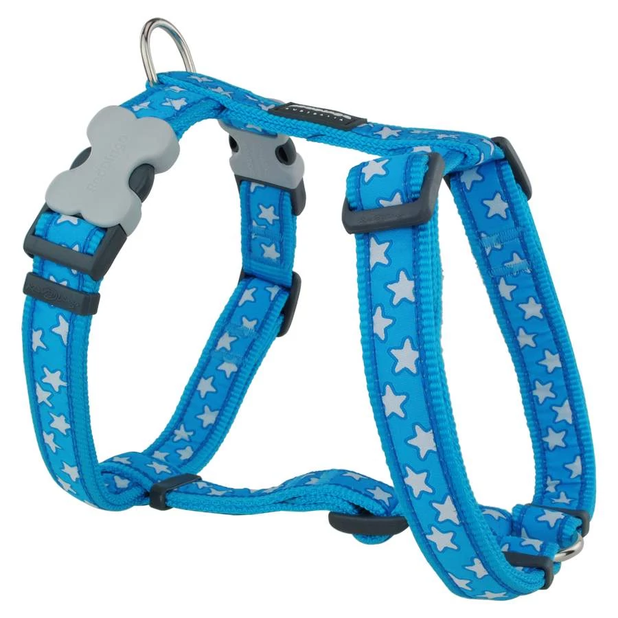 Red Dingo Stars Turquoise XLarge Dog hám