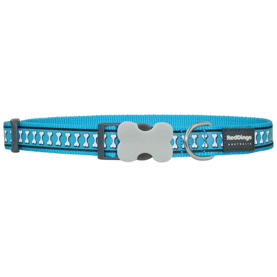 Red Dingo Reflective Turquoise Small kutya nyakörv