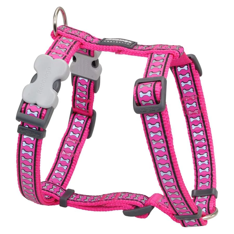 Red Dingo Reflective Hot Pink Small Dog hám