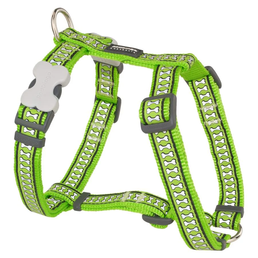 Red Dingo Reflective Lime Small Dog hám