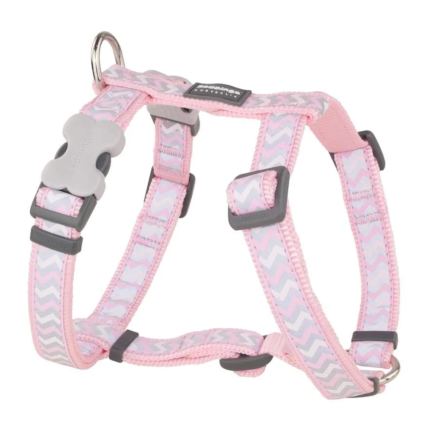 Red Dingo Reflective Ziggy Pink XS Dog hám