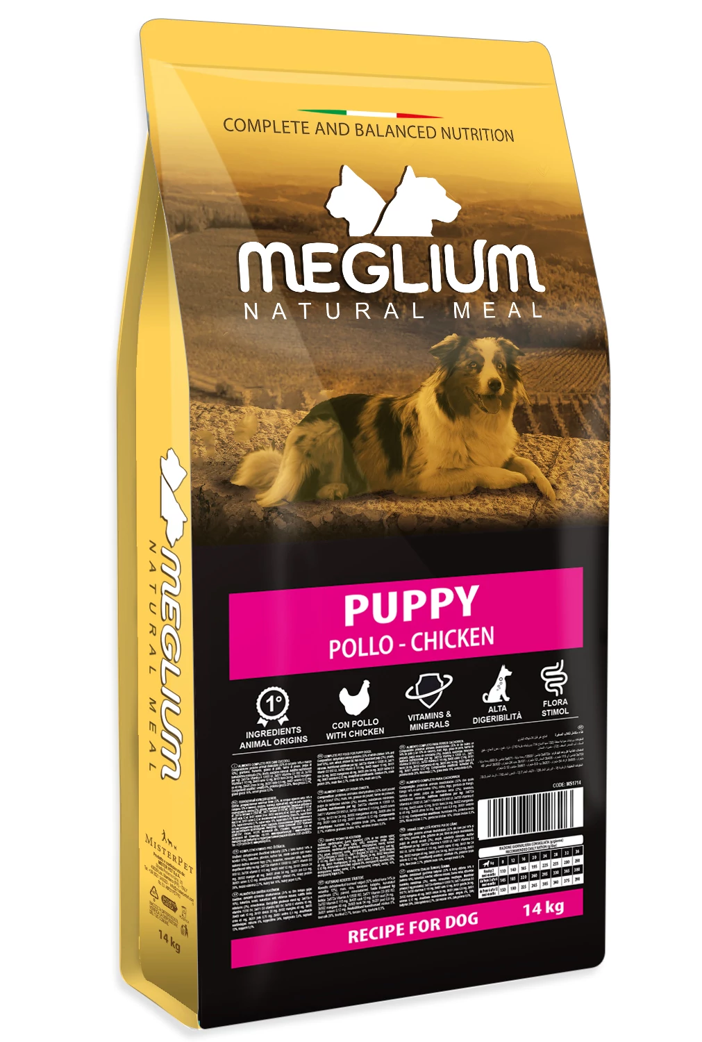 MEGLIUM DOG Puppy with Chicken&Beef 14 kg