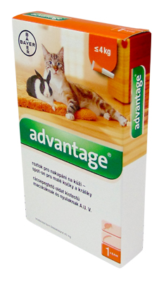 ADVANTAGE SPOT-ON CAT 0,4ML (4KG-IG) 1X