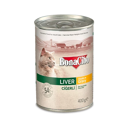 BONACIBO CANNED CAT FOODS LIVER 400g