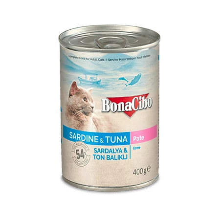 BONACIBO CANNED CAT FOODS SARDINE & TUNA 400g