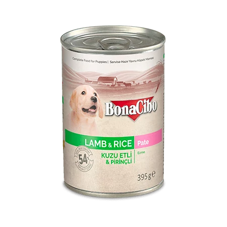 BONACIBO CANNED PUPPY PATE LAMB & RICE 400g