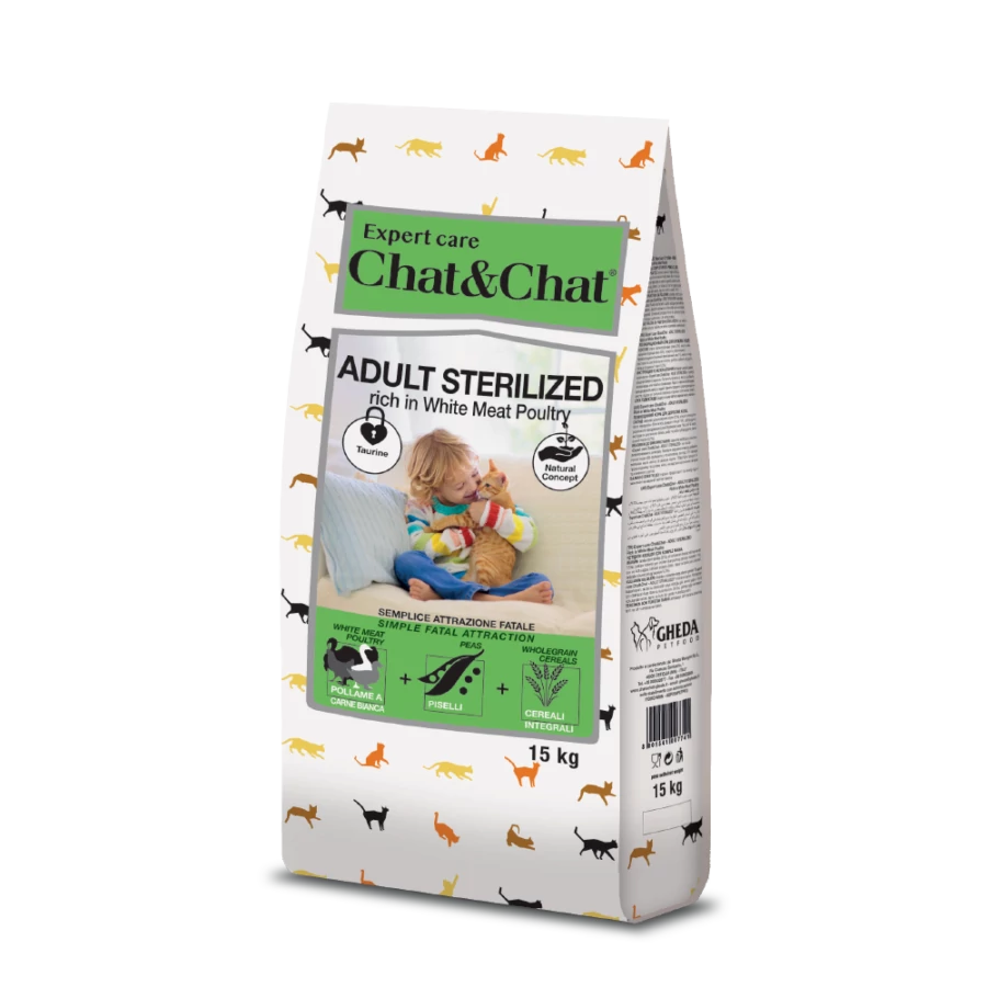 Gheda Chat&Chat Adult Sterilized szárnyas 14kg