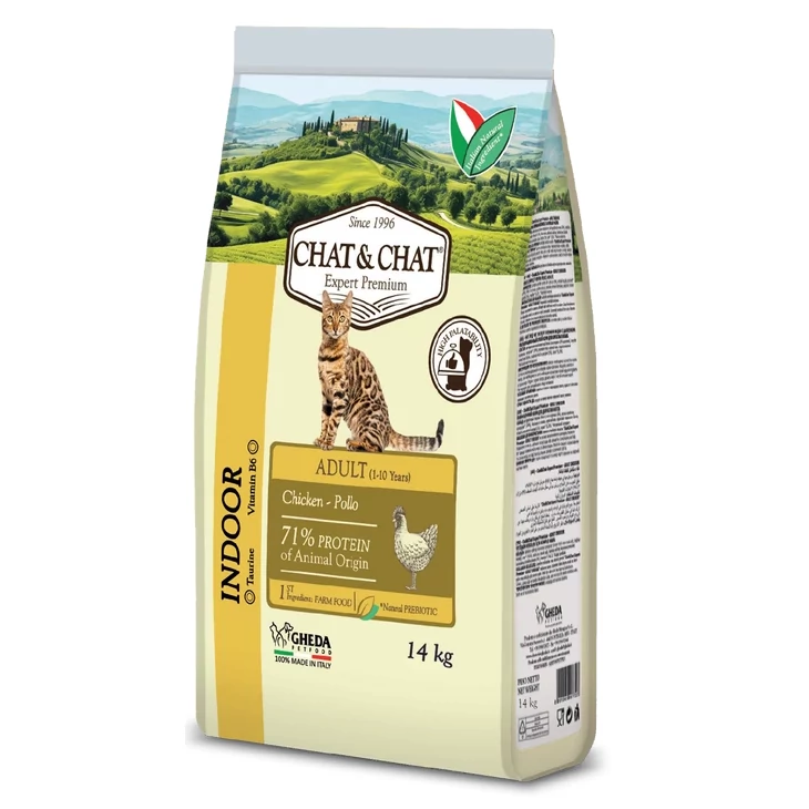 Gheda Chat&Chat Adult Indoor Chicken 14kg