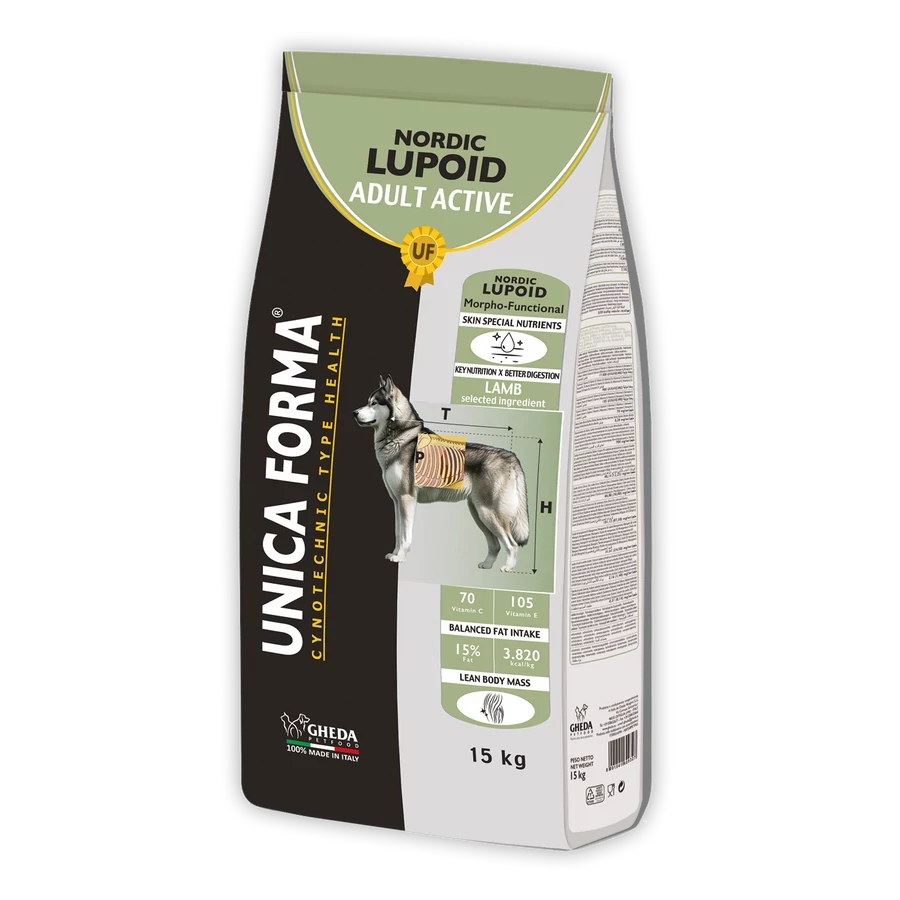 Gheda Unica Forma Lupoid Nordic Adult Active 15kg