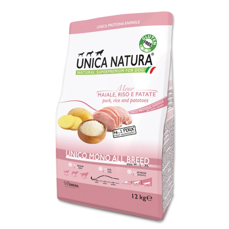 Gheda Unica Natura Unico Mono - Pork, malaccal 12kg