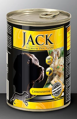 JACK kutya konzerv csirkeszárnyak 800g