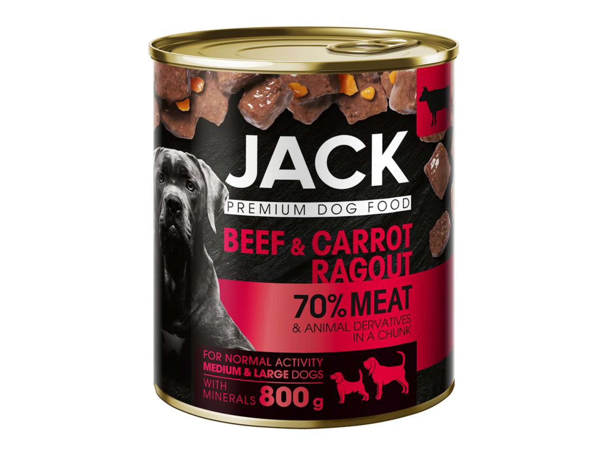JACK kutya konzerv ragu marha-répa 800g