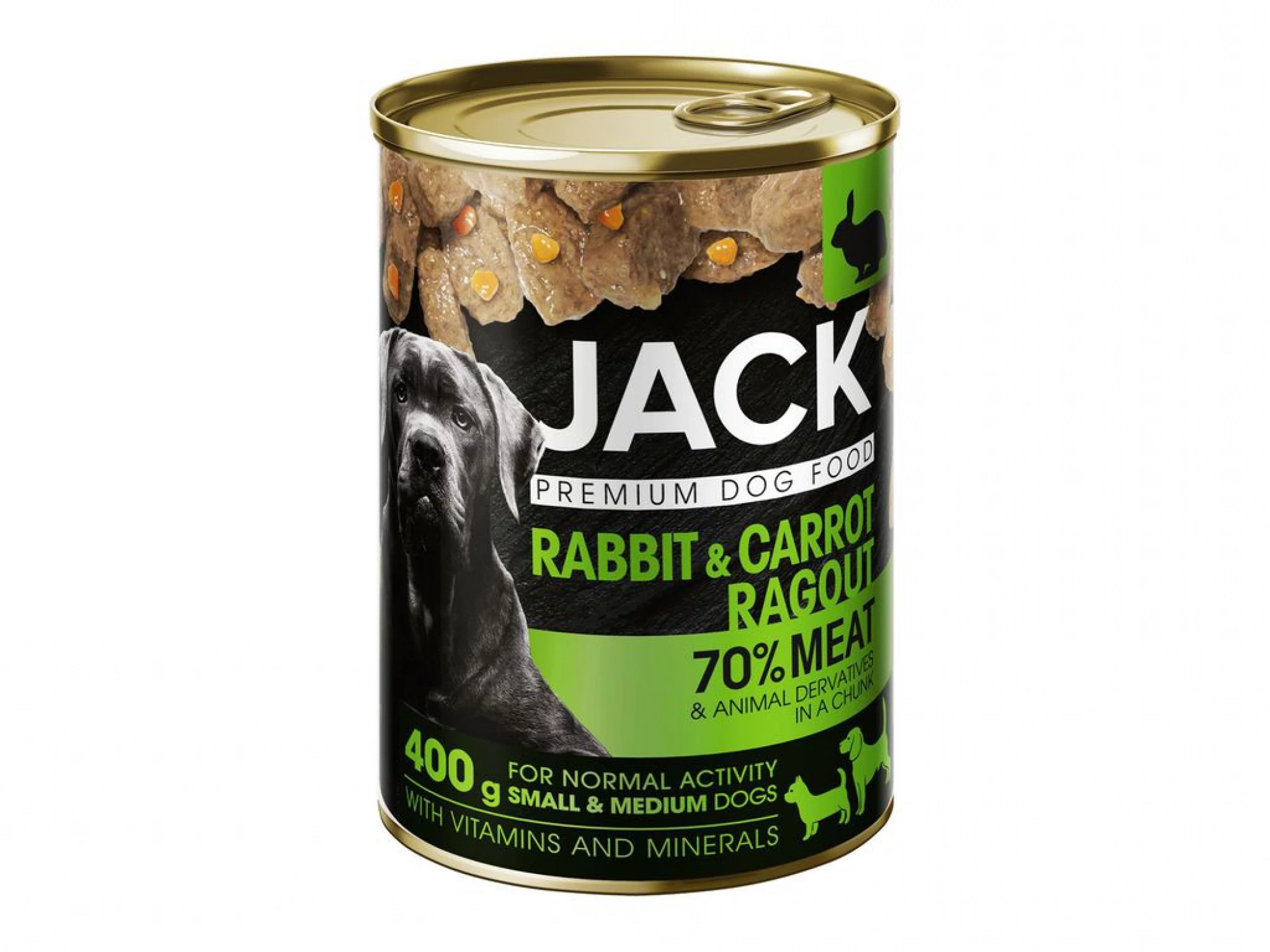 JACK kutya konzerv ragu nyúl-répa 400g