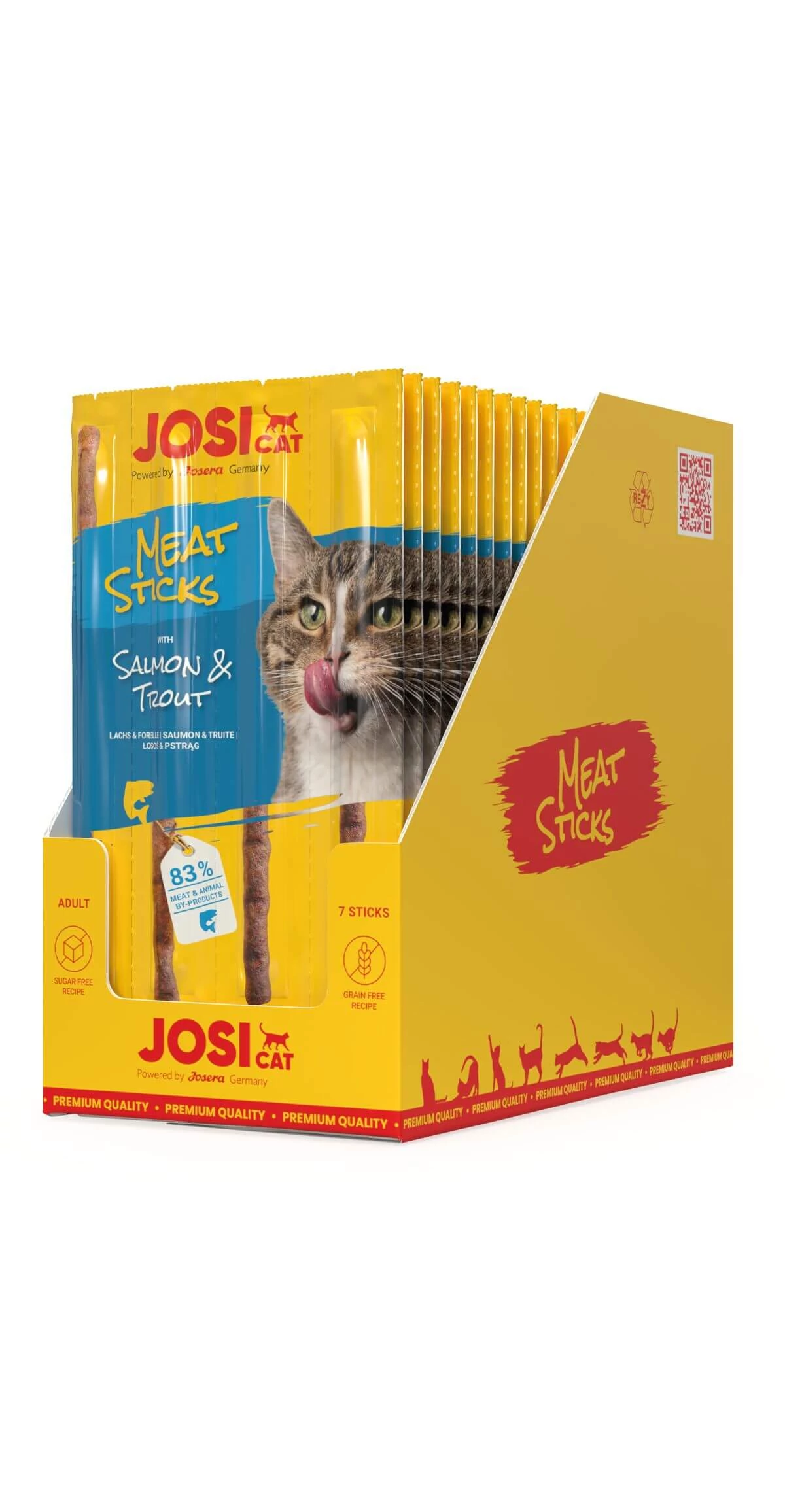 JosiCat Meat Sticks Salmon&Trout 20x35g