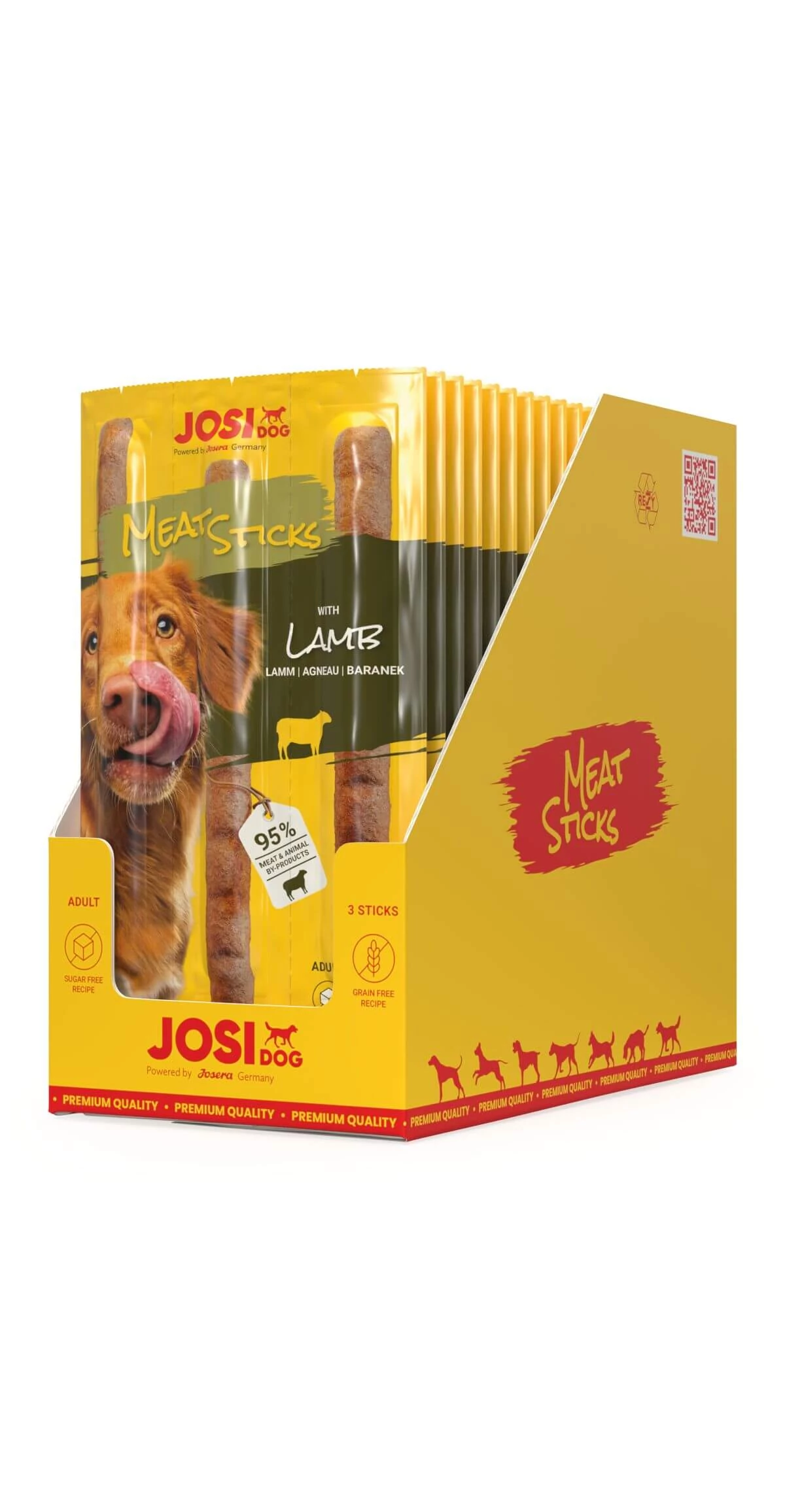 JosiDog Meat Sticks Lamb 20x33g