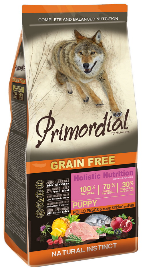 Primordial Grain Free Puppy Csirke és Tengeri Hal 12kg