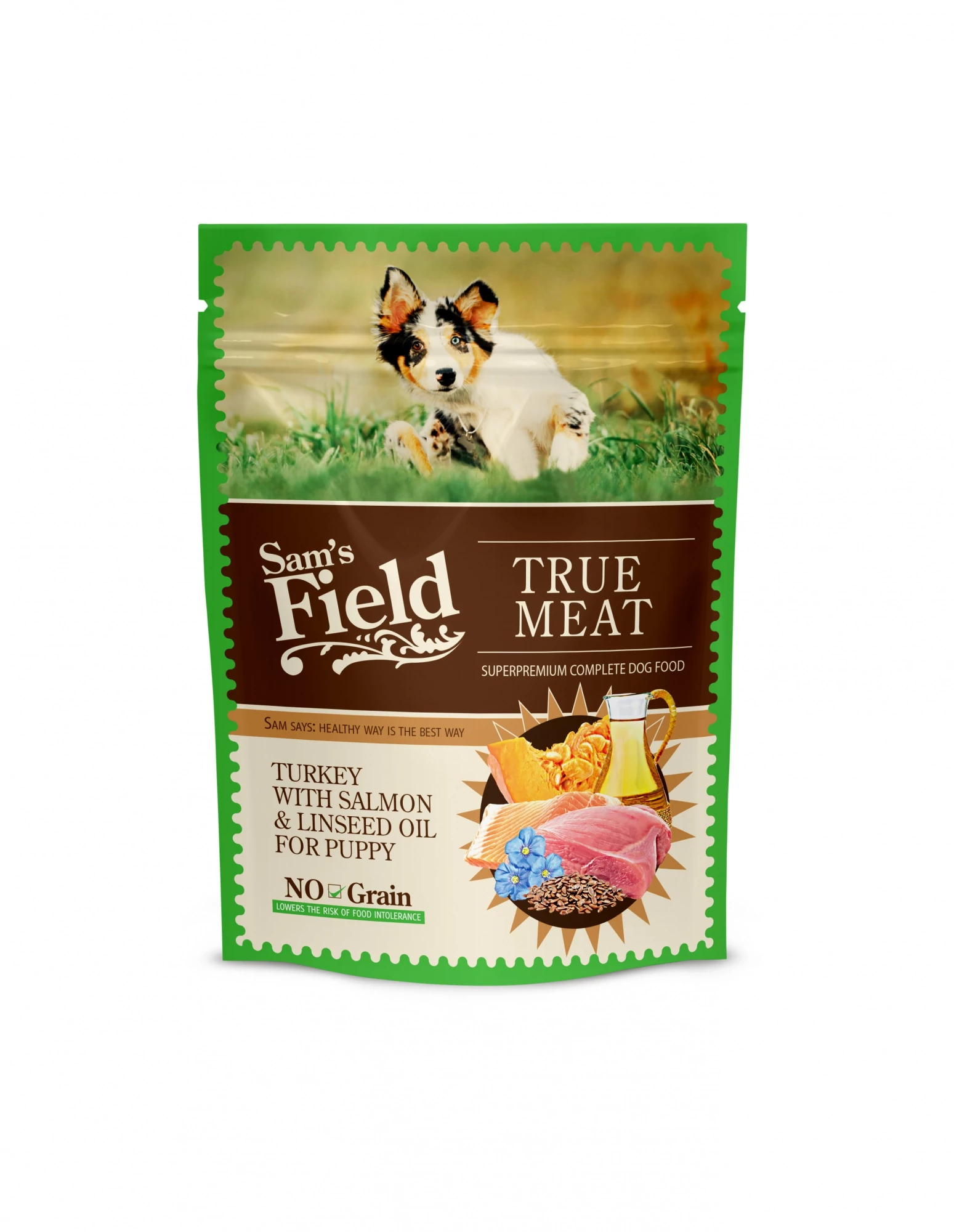Sam's Field Pouch puppy pulyka&lazac&lenmagolaj 260g