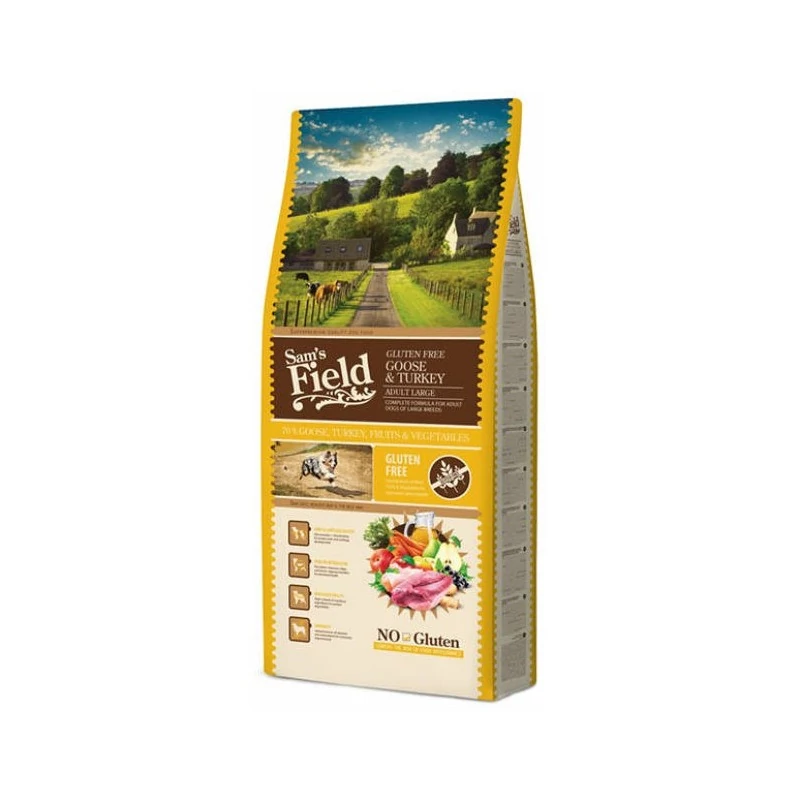 Sam's Field adult large gluten free liba, pulyka 13 kg