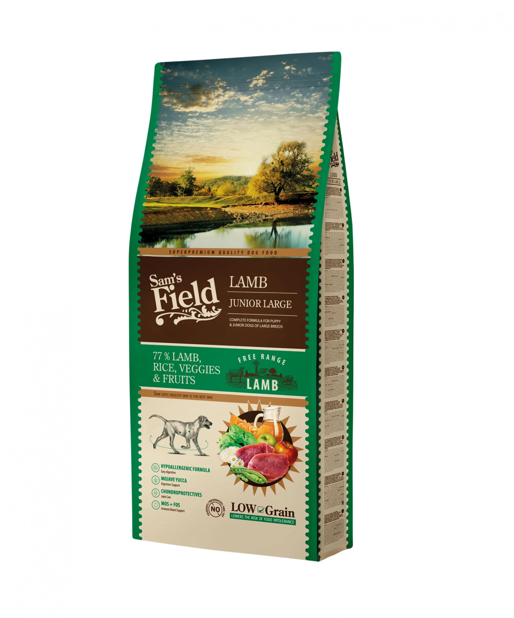Sam's Field junior large hipoallergén bárány 13 kg