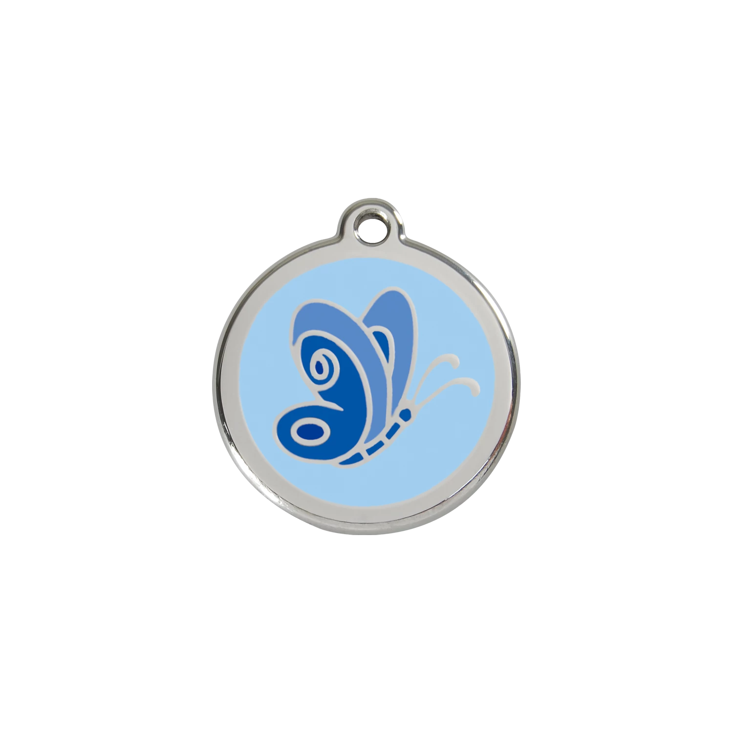 Red Dingo Rozsdamentes pillangó mintás acél biléta világoskék