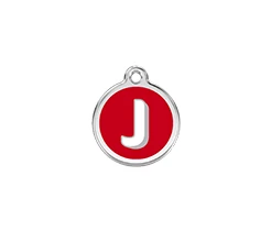 Red Dingo Rozsdamentes J betű mintás acél biléta