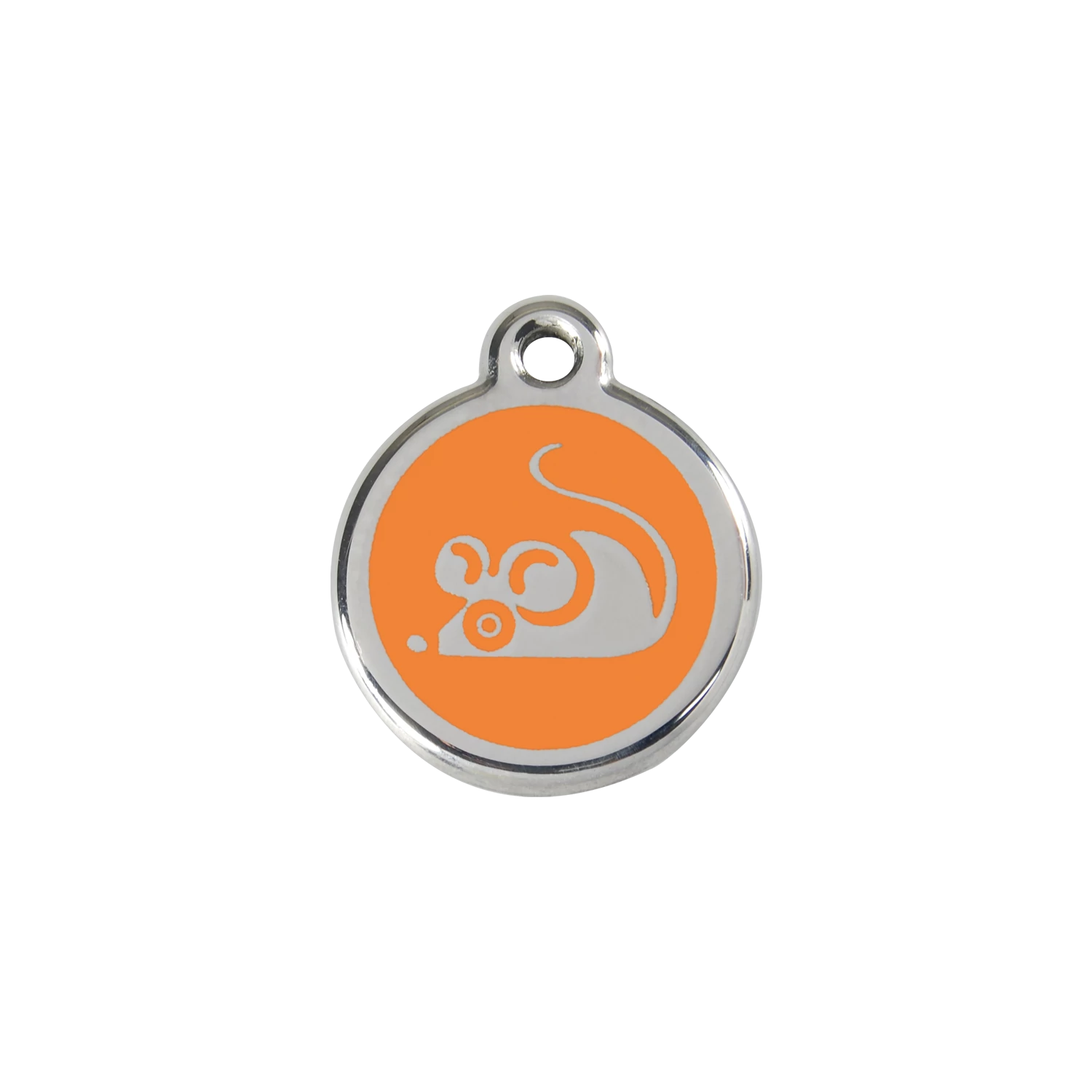 Red Dingo Rozsdamentes egér mintás acél biléta narancssárga