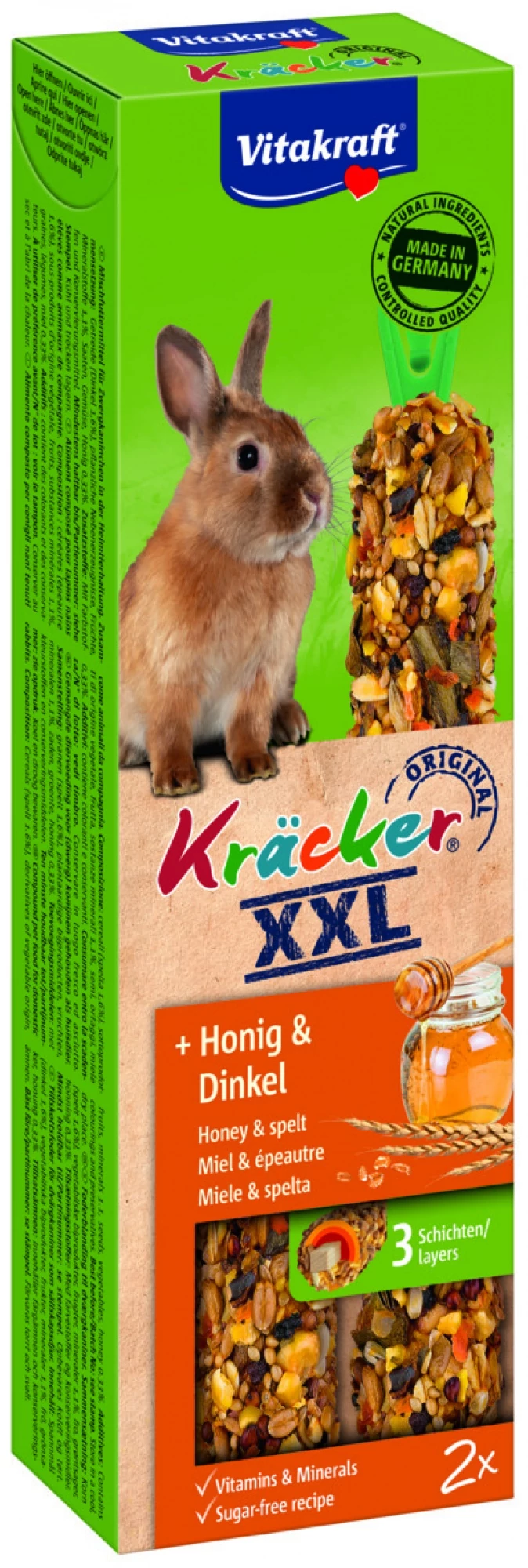 VITAKRAFT DUPLA RÚD MÉZES XXL NYÚL