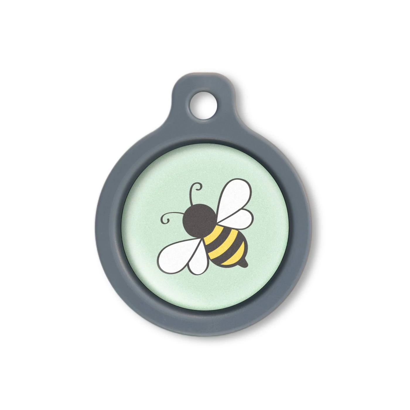 Blucky Bee Lime Green Dog Tag medium