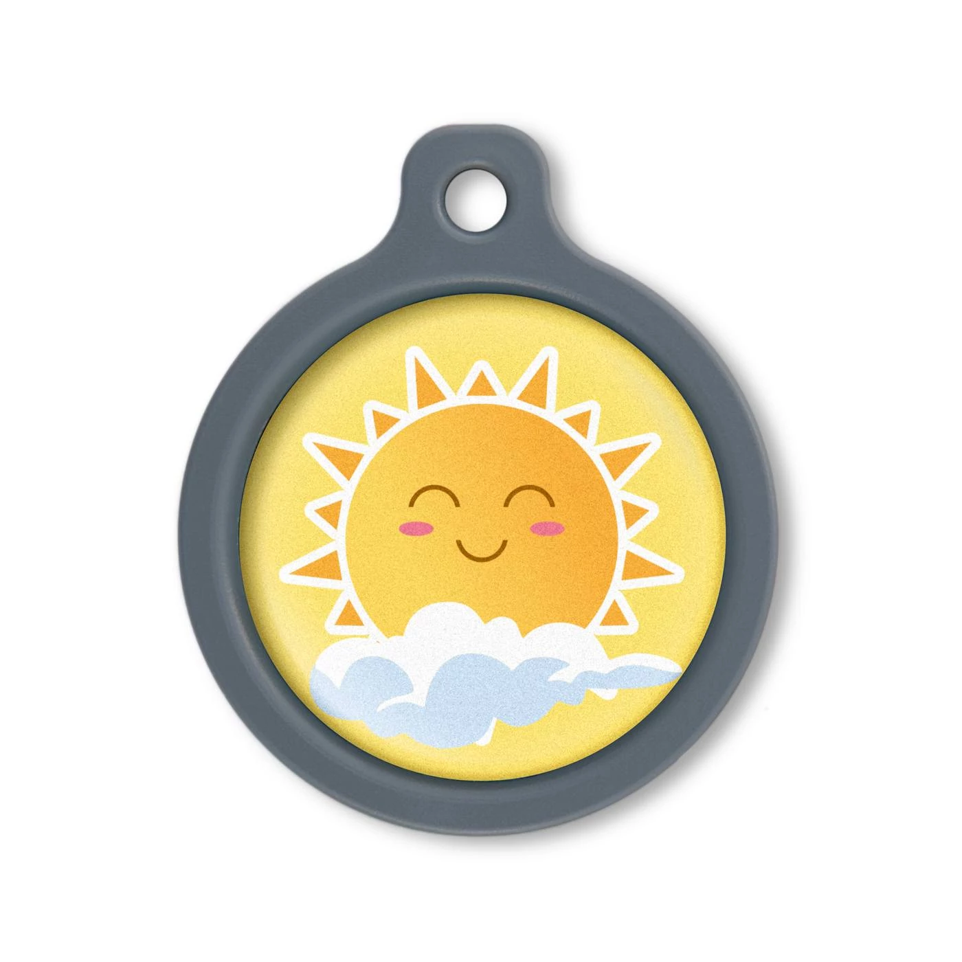 Blucky Sunny Yellow Dog Tag large