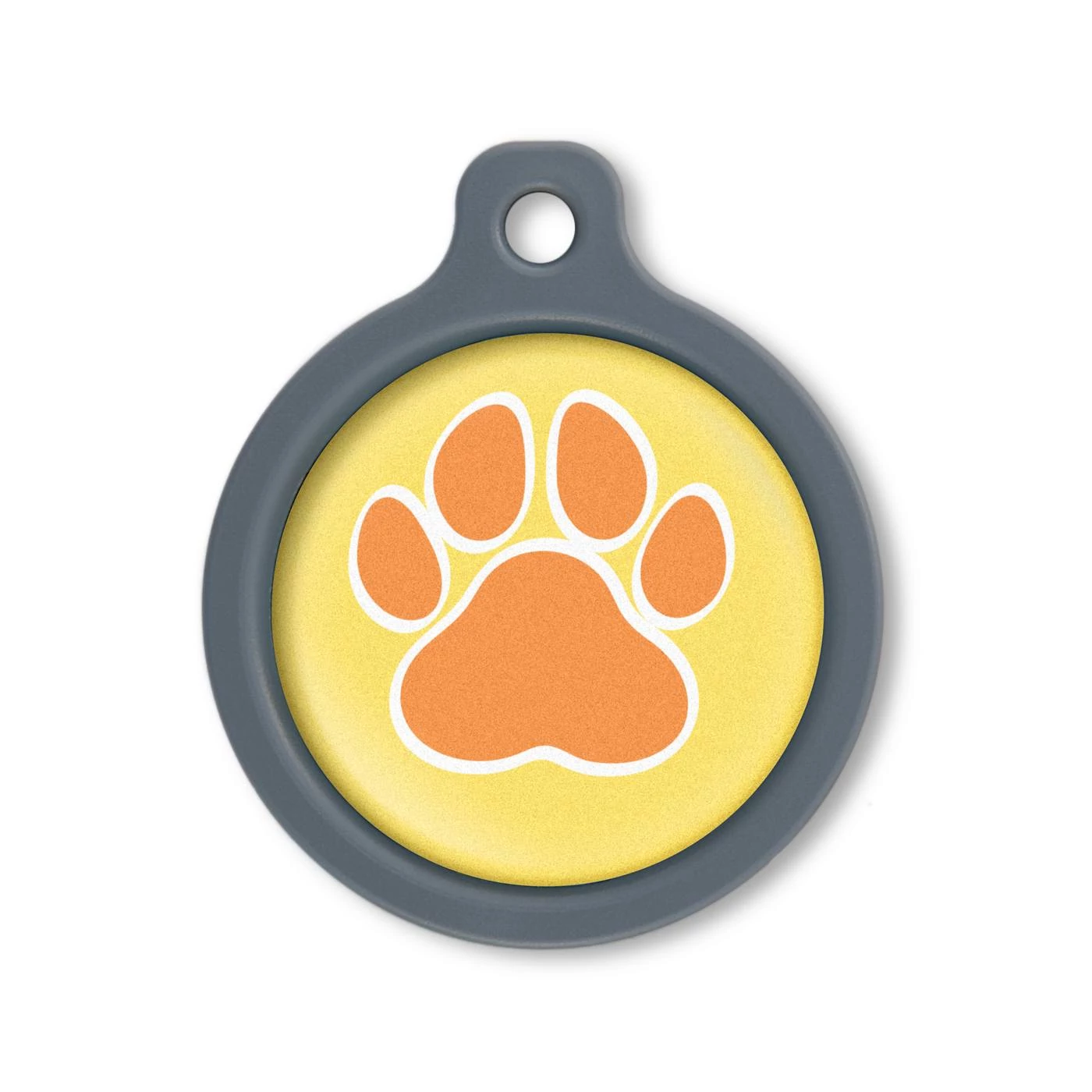 Blucky Wild Paw Yellow Dog Tag large